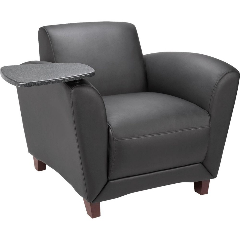 Lorell Accession Club Chair with Tablet Tray
