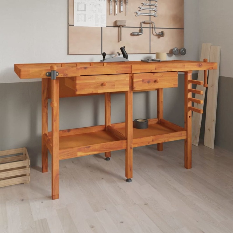Workbench With Drawers and Vices