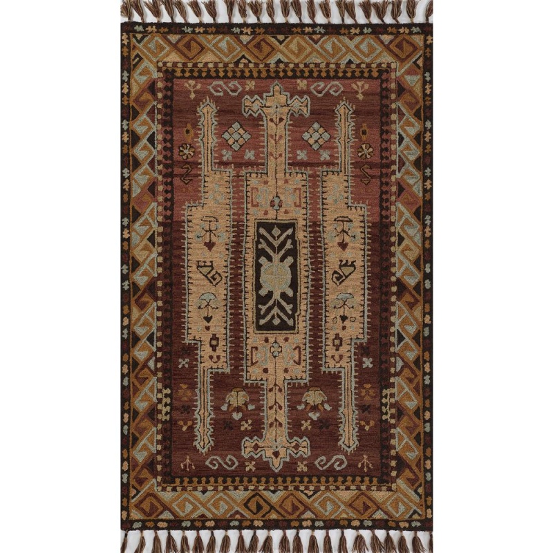 Traditional Runner Area Rug, Terra Cott, 2'3" x 8' Runner