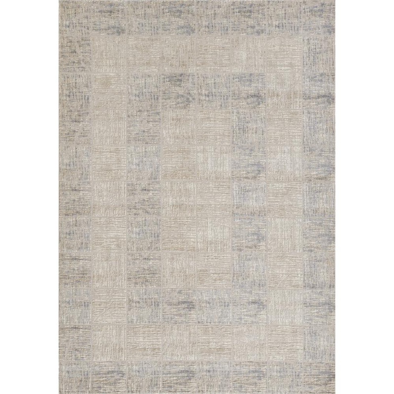 Contemporary Rectangle Area Rug, Blue, 8' x 10'