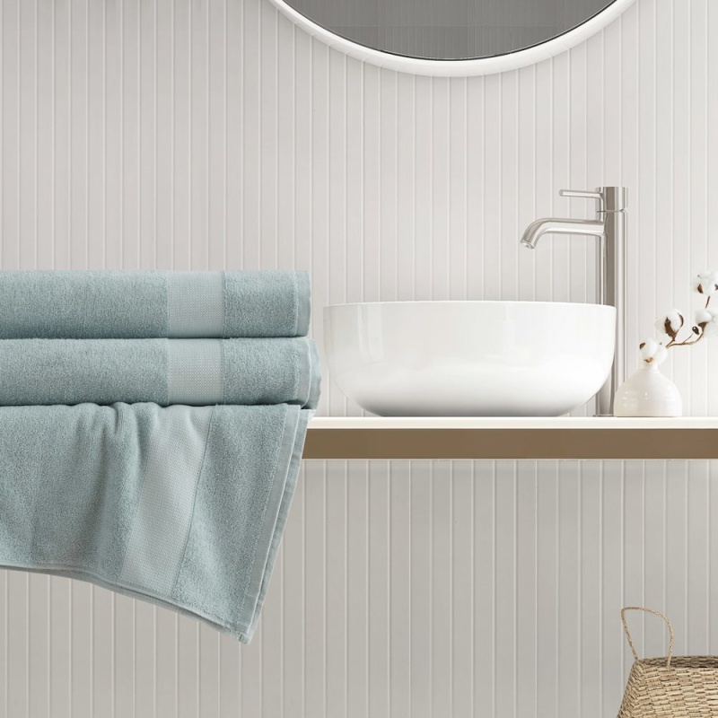 500Gsm Plush 2Pc XL Towel Set, Seafoam Color
