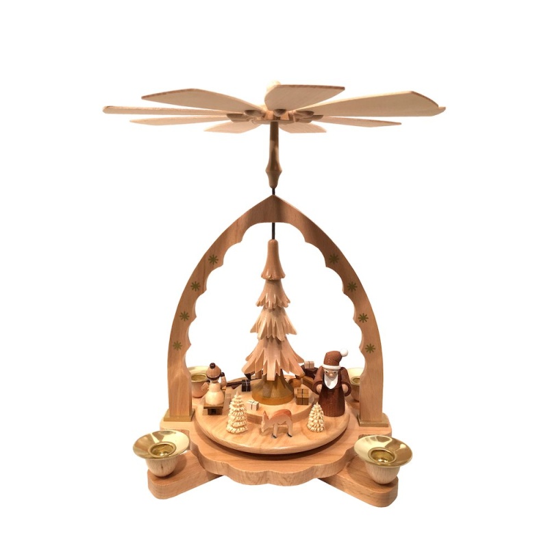 Pyramid - Santa, Children And Toys Natural