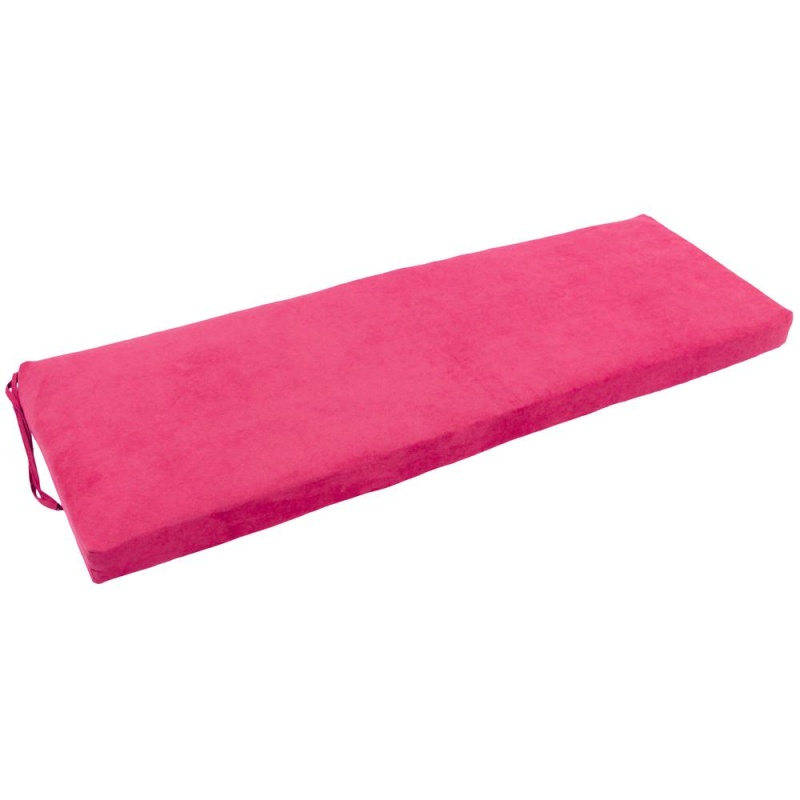 54-Inch By 19-Inch Solid Microsuede Bench Cushion 954X19-Ms-Bb