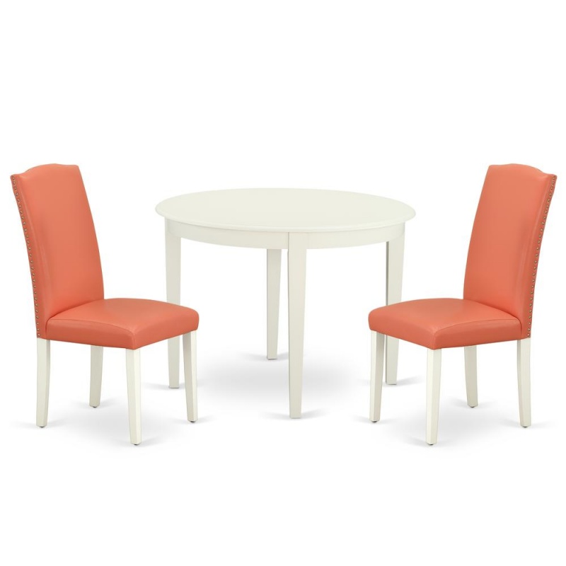 Dining Room Set Linen White, Boen3-Lwh-78