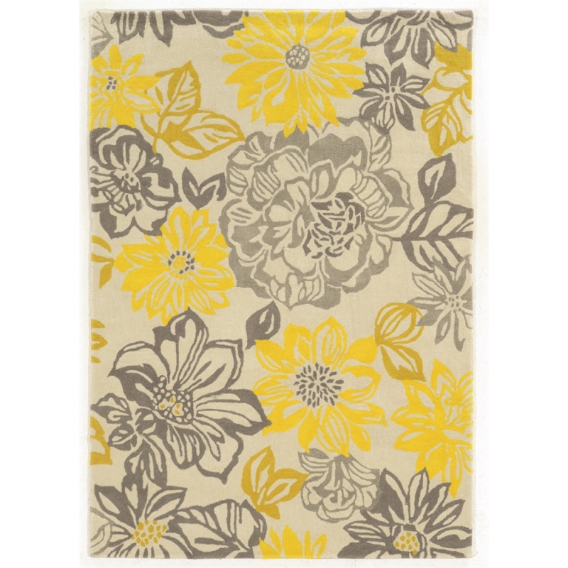 Trio Benton Grey & Yellow 8X10 Rug