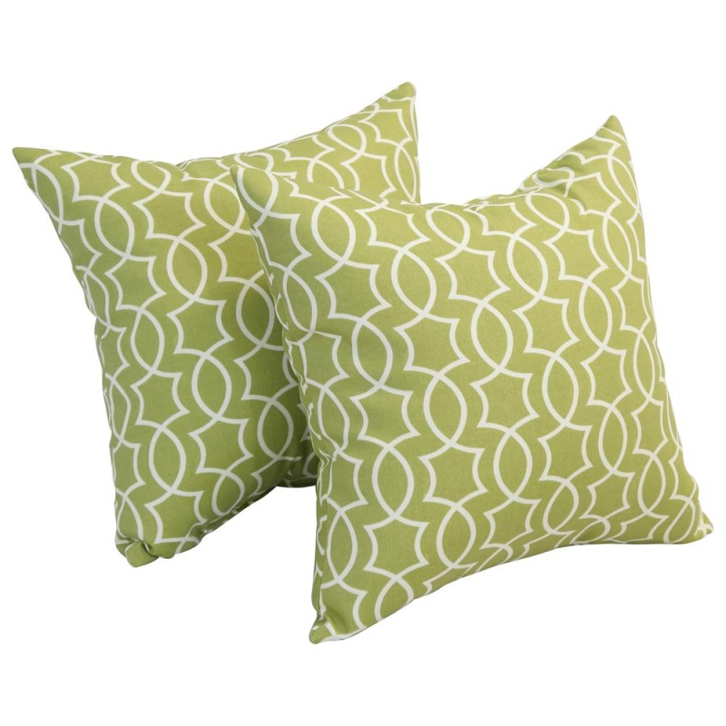 17-Inch Square Polyester Outdoor Throw Pillows (Set Of 2) 9910-S2-Od-192