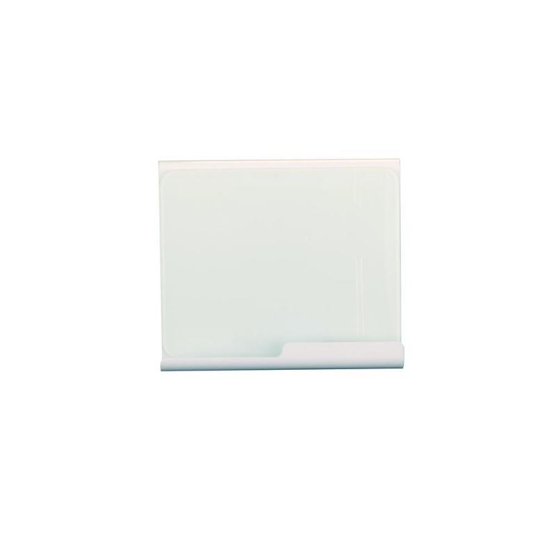 Wave Desk Accessory - Desktop Whiteboard & Magnetic Document Stand White