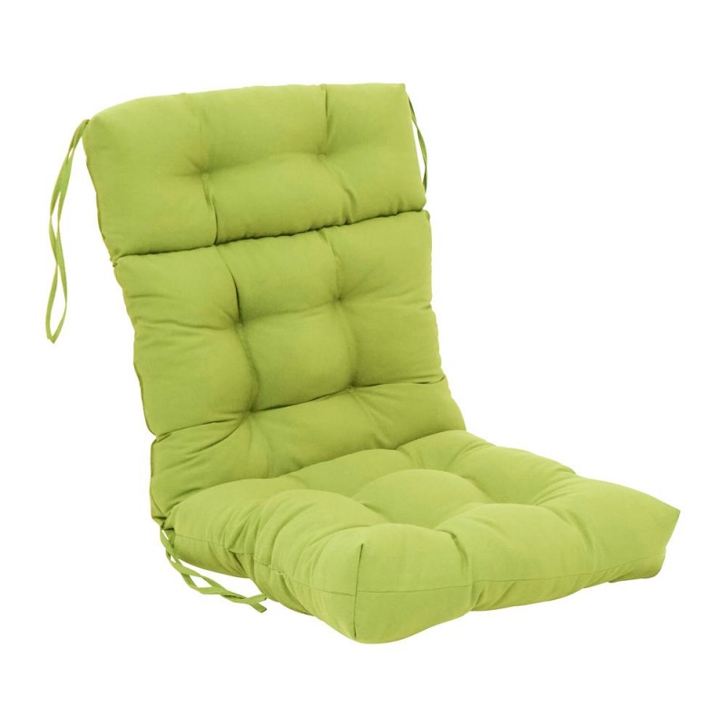 20-Inch By 42-Inch Solid Twill Tufted Chair Cushion