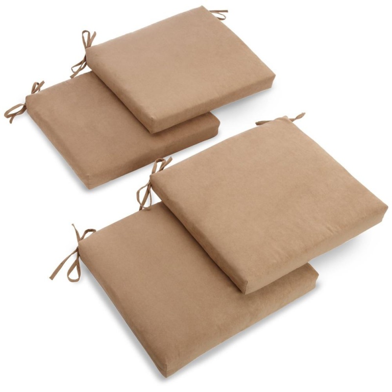 20-Inch By 19-Inch Polyester Chair Cushion (Set Of Four)