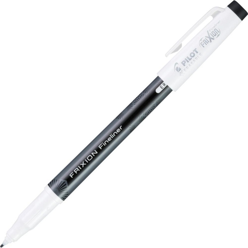Frixion Fineliner Erasable Marker Pens - Fine Pen Point - 0.6 Mm Pen Point Size - Black Gel-Based Ink - 1 Dozen
