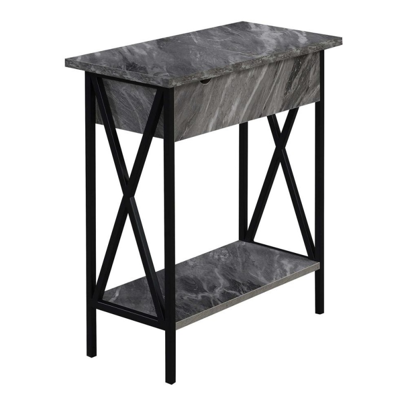 Tucson Flip Top End Table With Charging Station