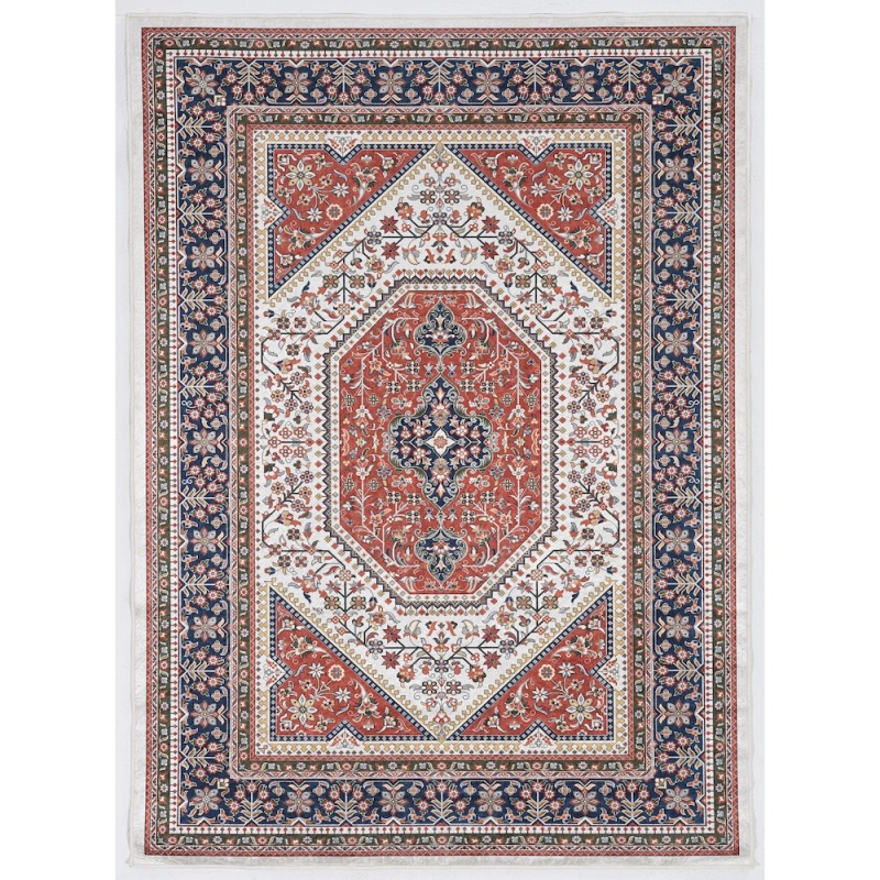 Emerald Bayer Red & Navy 6.7x9.7 Rug