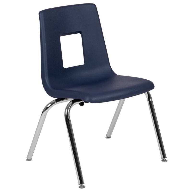 Flash Furniture Advantage Navy Student Stack School Chair - 16-Inch