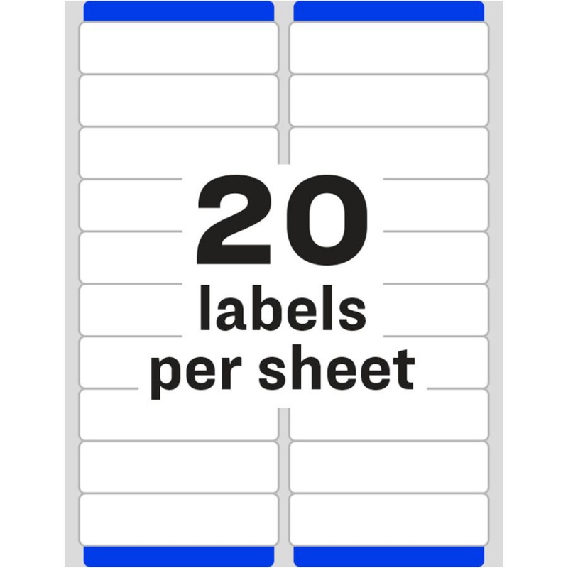 Avery easy peel address labels 1 width x 4 length permanent 