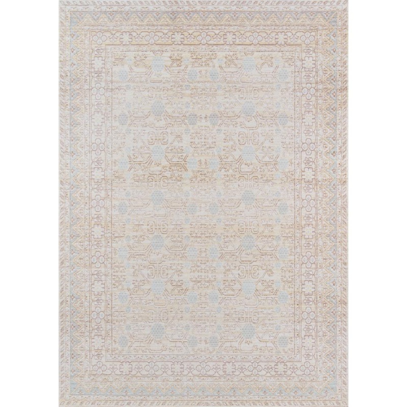 Traditional Runner Area Rug, Blue, 2'3" x 8' Runner