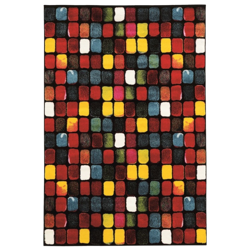 Masters Paintbox Black & Multi 8X10.3, Rug