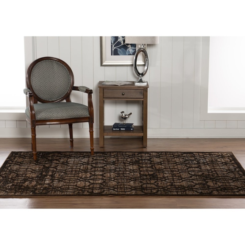 Platinum Irongate Brown & Beige 5X7.6 Rug