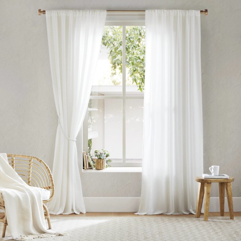 Rod Pocket With Back Tab Privacy Curtain Pair