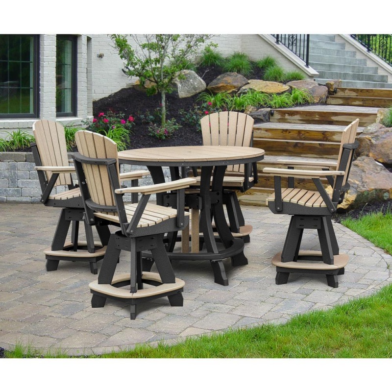 Five Piece Round Counter Height Dining Set