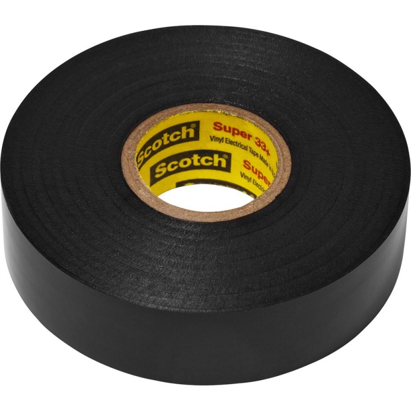 Scotch Super 33 Plus Vinyl Electrical Tape - 22 Yd Length X 0.75" Width - Rubber - Vinyl Backing - Flame Resistant, Temperature Resistant, Weather Resistant, Abrasion Resistant, Moisture Resistant, Al