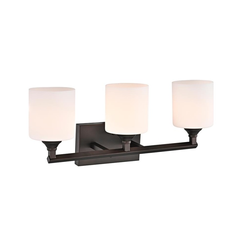Chloe Lighting Jane 3-Light Rubbed Bronze Bath Vanity Fixture
