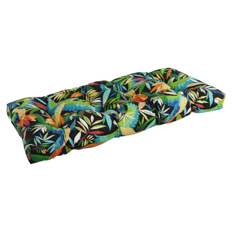 Blazing Needles Squared Patterned Tufted Loveseat Cushion