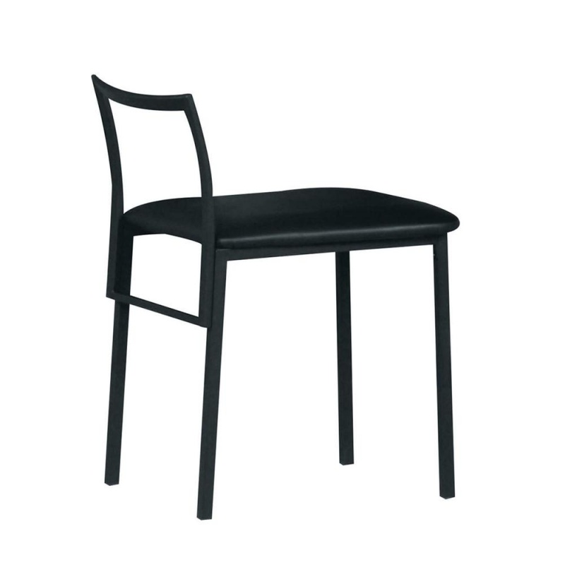 Senon Adjustable Chair (Futon), Silver & Black