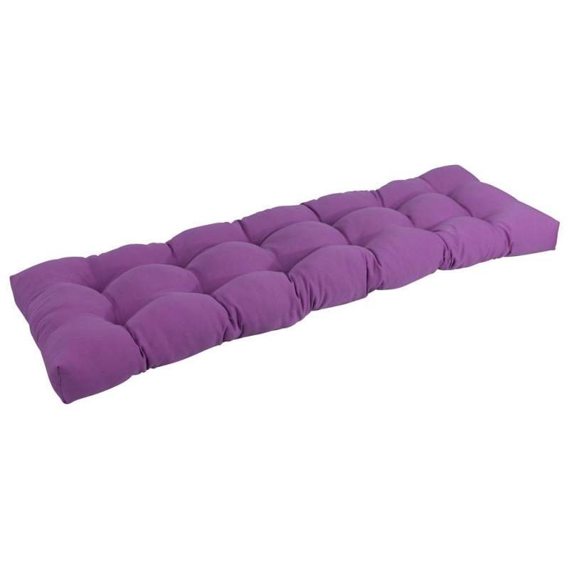60-Inch By 19-Inch Tufted Solid Twill Bench Cushion