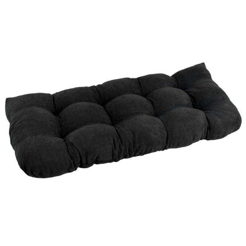 42-Inch By 19-Inch U-Shaped Micro Suede Polyester Tufted Settee/Bench Cushion