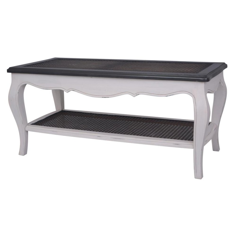 Ashbury Stradivarius Coffee Table Antique White/Black