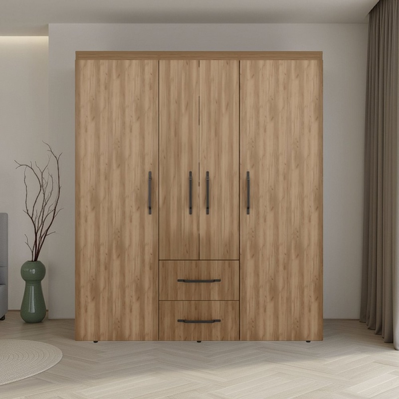 Wardrobe Deluxe Armoire with Multiple Storage Options