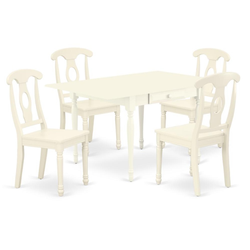 Dining Room Set Linen White, Mzke5-Lwh-w