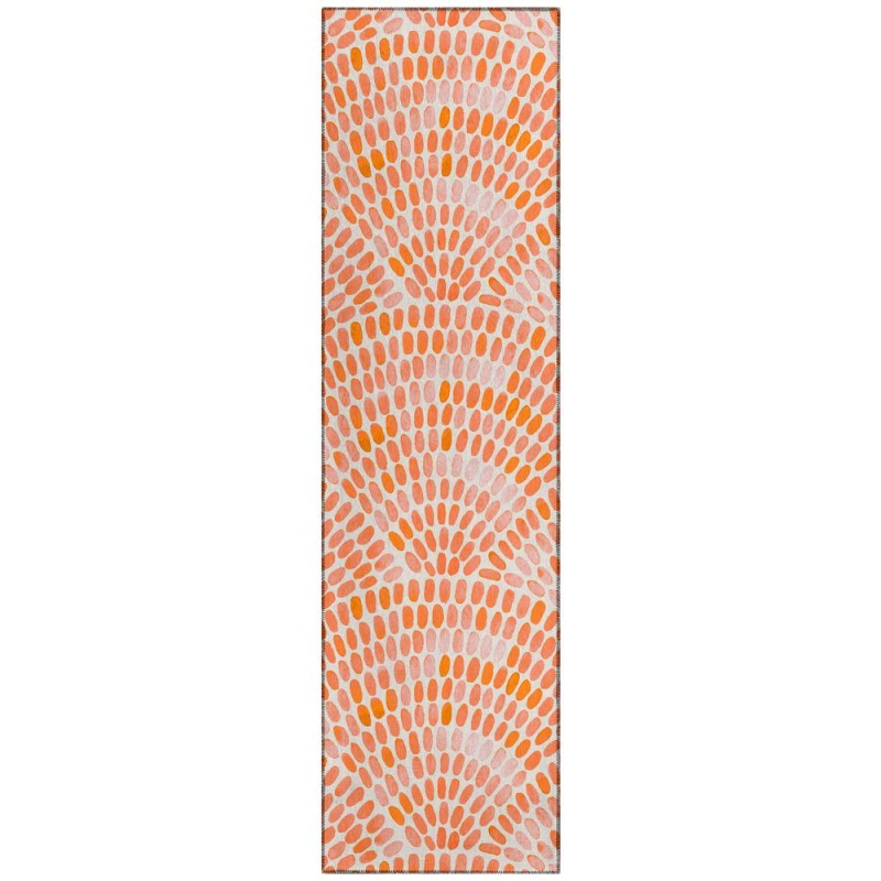 Indoor/Outdoor Surfside Asr37 Peach Washable 2'3" X 7'6" Runner Rug