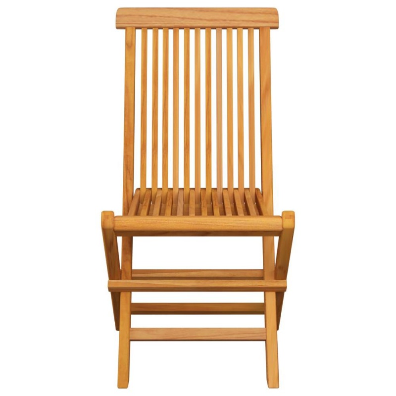 Vidaxl Garden Chairs With Cream White Cushions 2 Pcs Solid Teak Wood 2477