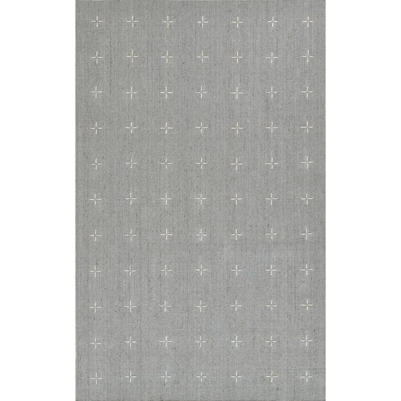 Contemporary Light Blue Rectangle Area Rug, 8' x 10'