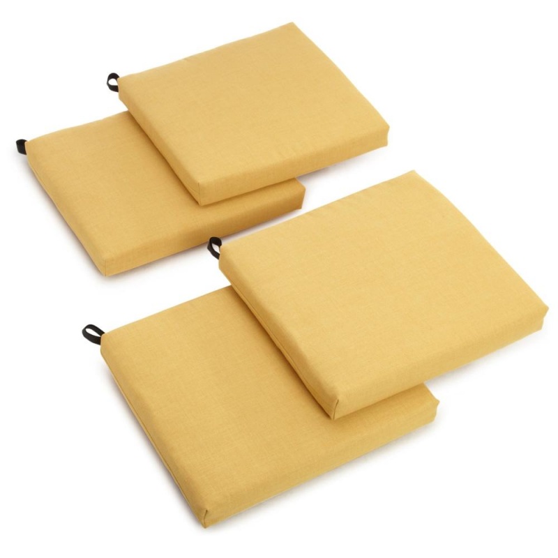 20-Inch By 19-Inch Spun Polyester Chair Cushion (Set of Four)