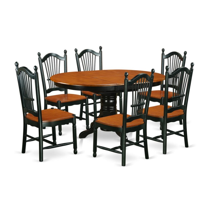 Dining Room Set Black & Cherry