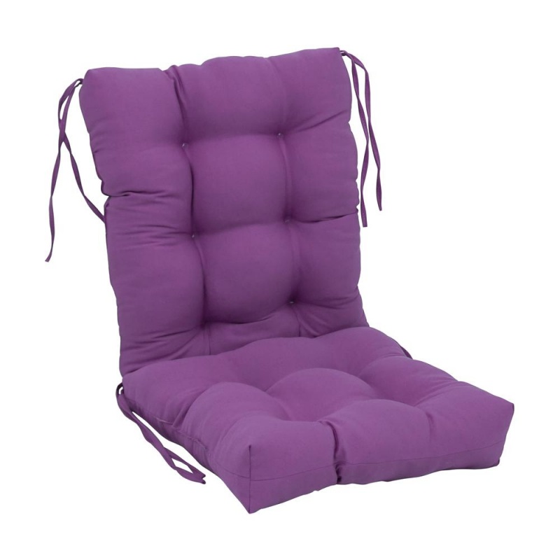 18-Inch By 38-Inch Solid Twill Tufted Chair Cushion