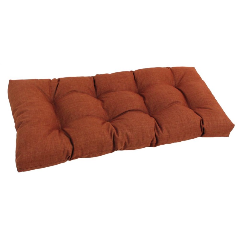 42-Inch By 19-Inch Squared Solid Spun Polyester Tufted Loveseat Cushion 94006-Ls-Reo-Sol-06