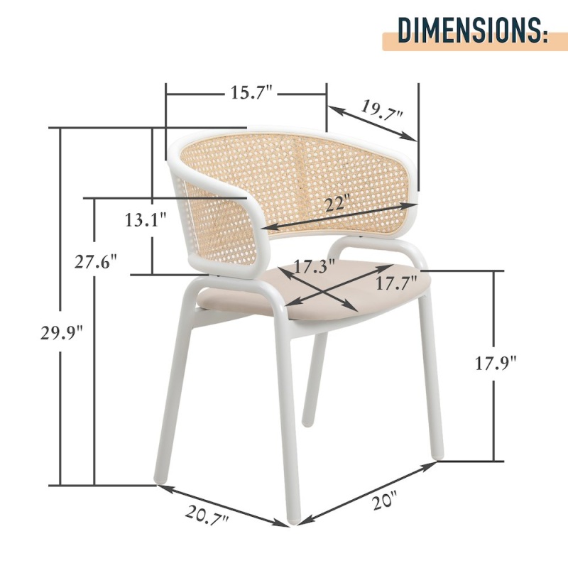 Ervilla Modern Dining Chair Set Of 2