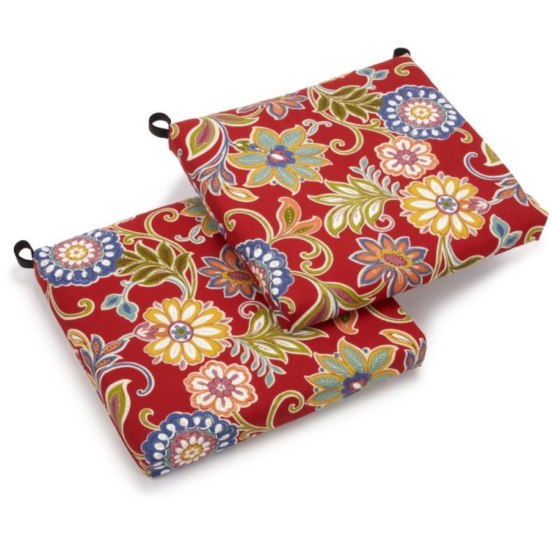 20-Inch by 19-Inch Spun Polyester Chair Cushion (Set of Two)