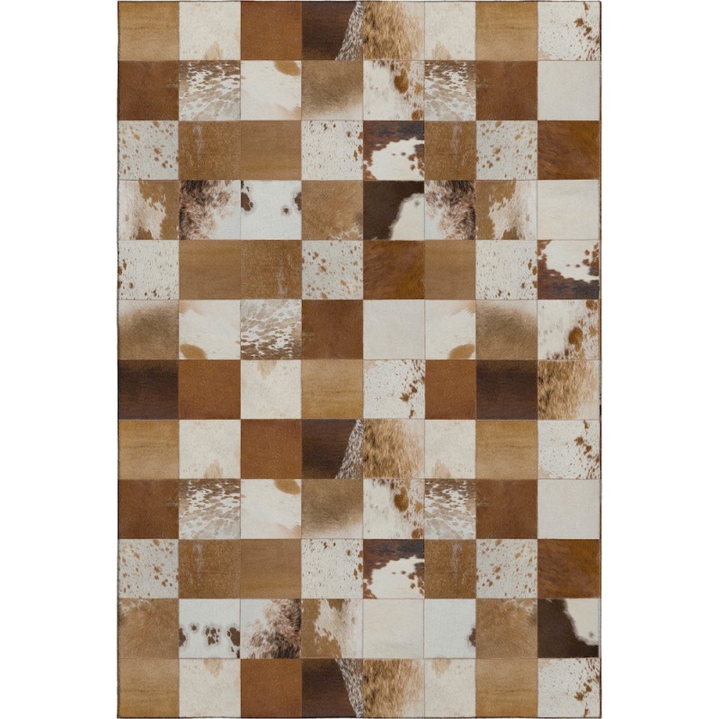 Luxury Washable Indoor/Outdoor Bozeman Brown 8' x 10' Rug