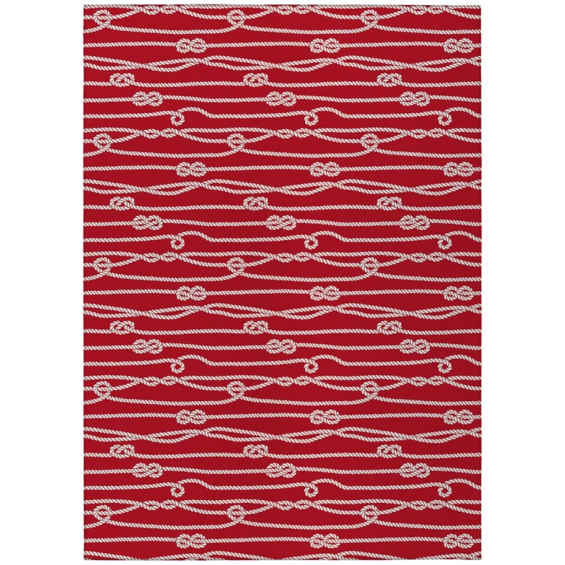 Indoor/Outdoor Harpswell Ahp37 Ruby Washable 5' X 7'6" Rug