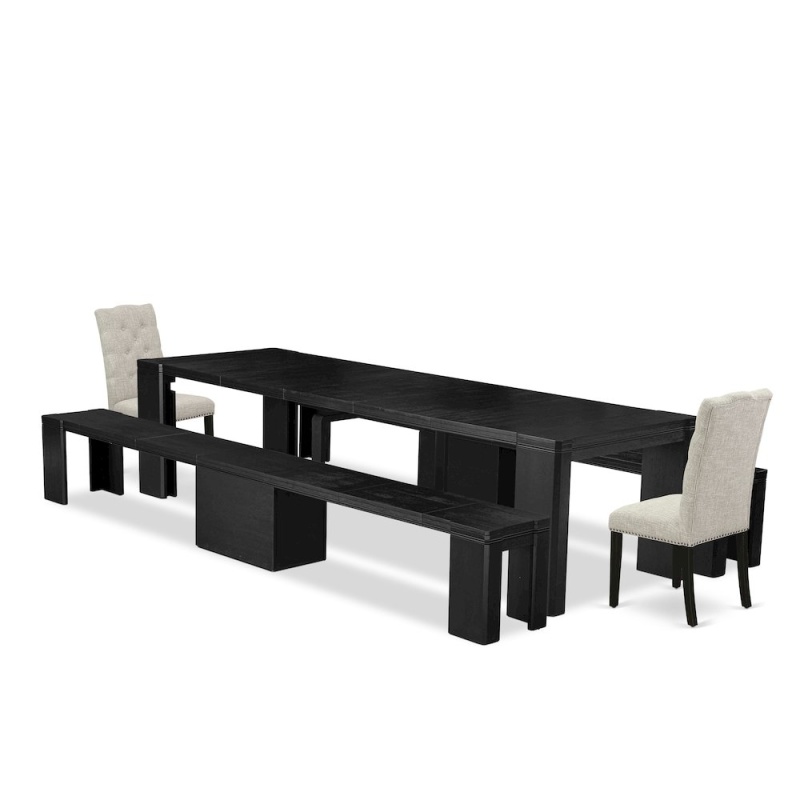 5-Piece Modern Dining Room Table Set
