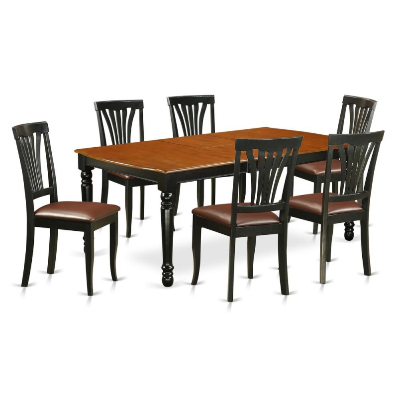 Dining Room Set Black & Cherry