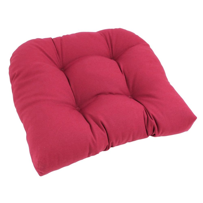 19-Inch U-Shaped Twill Tufted Dining Chair Cushion 93184-1Ch-Tw-Bb