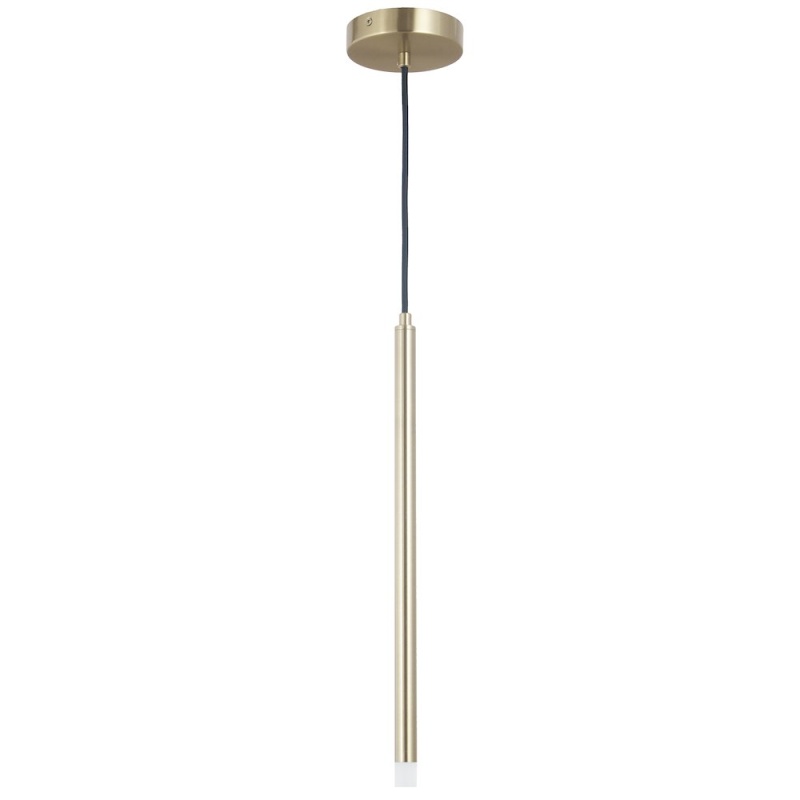 3W Pendant Aged Brass With Frosted Acrylic Diffuser