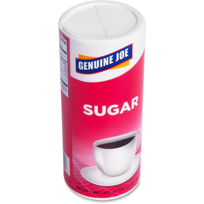 Genuine Joe Sugar - Canister - 20 Oz (567 G) - Natural Sweetener - 8 ...