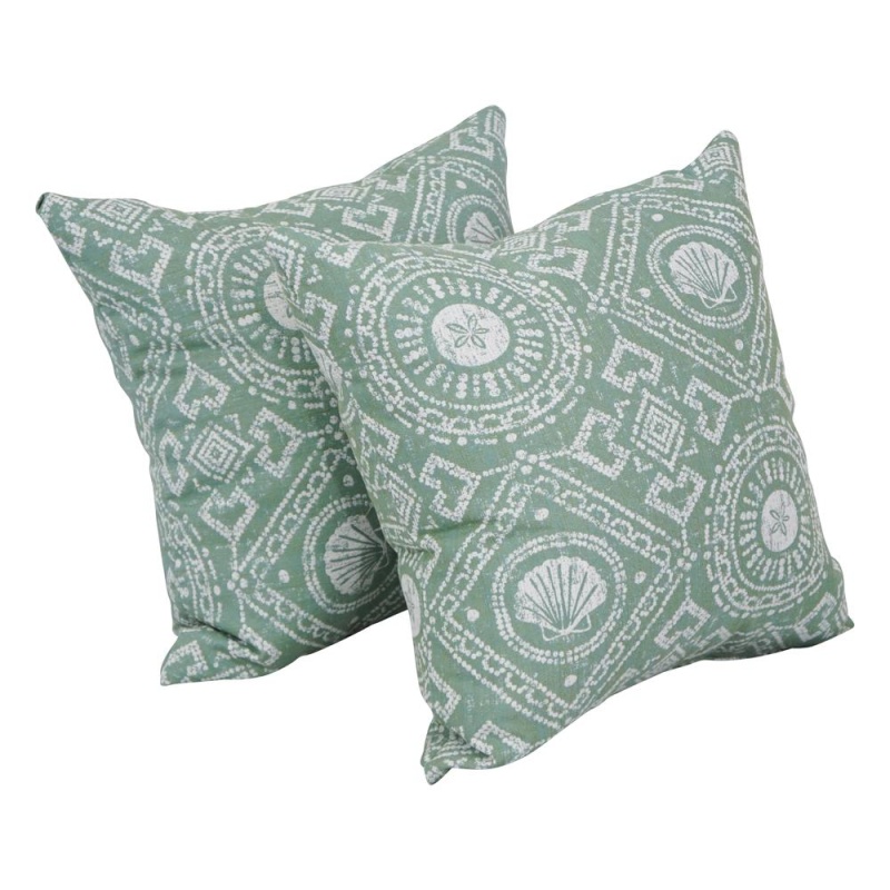 17-Inch Jacquard Throw Pillows With Inserts (Set Of 2) 9910-S2-Id-144