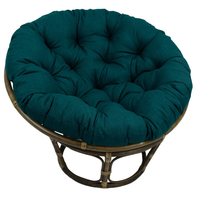 Bali 42-Inch Outdoor Spun Poly Fabric Rattan Papasan Chair